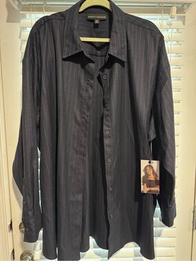Ashley Graham Plus Size Pinstripe Tunic Shirt